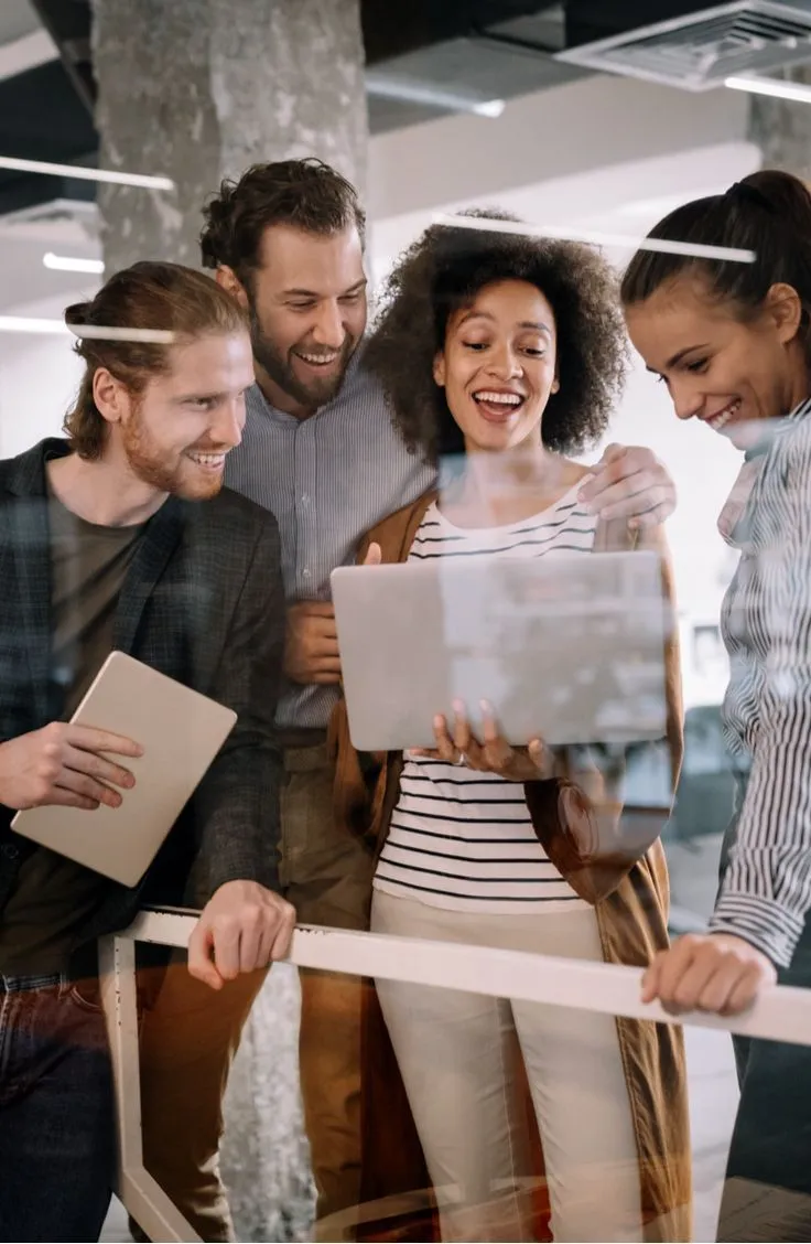 Data analytics representing organizational performance metrics